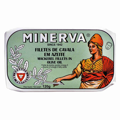 Minerva mackerel fillet in olive oil 120 g tinned fish seafood pantry essentials South African Products