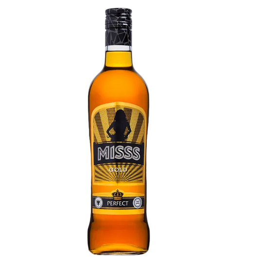 Miss Gold Caramel Vodka 700ml 19% ABV Portuguese caramel vodka by Caves da Montanha golden sweet spirit