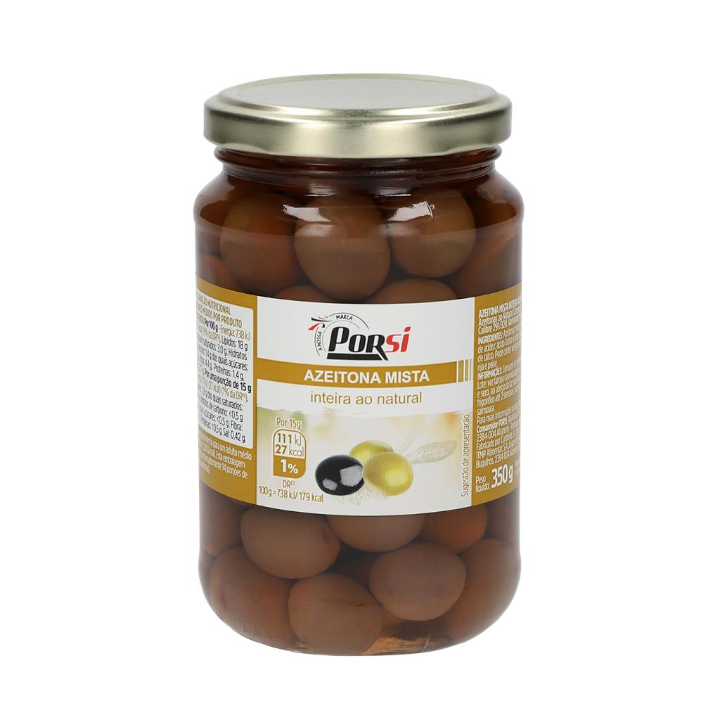 Porsi Natural Mixed Whole Olives 350g