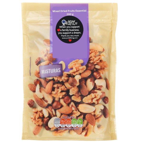 Mixed dried fruits essential 200 g natural dried fruit mix pantry staple
