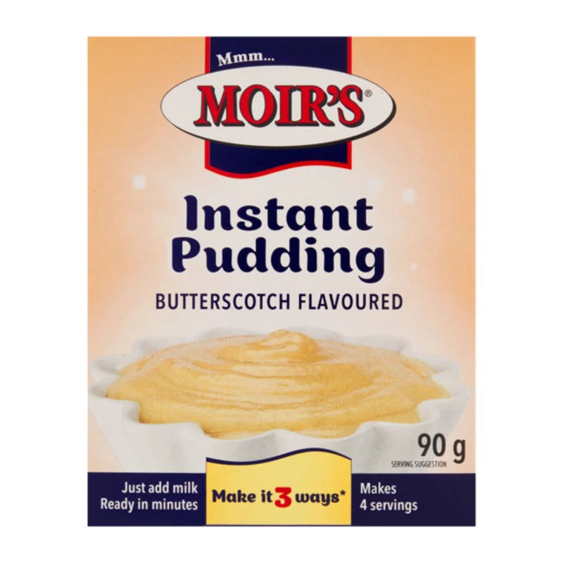 Moirs Butterscotch Instant Pudding 90g South African Dessert Mix