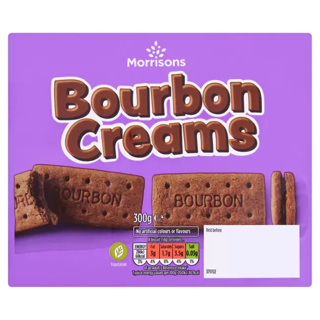 Morrisons Bourbon Creams 300g – Chocolate Sandwich Biscuits – Sweet Biscuits – Biscuits and Cookies – South African Products