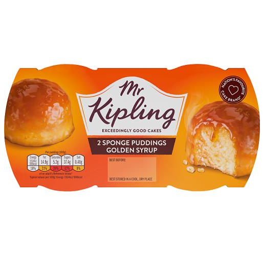 Mr Kipling Golden Syrup Sponge Pudding 216g sponge with golden syrup sauce – Cakes Scones Muffins and Everything Baked – South African Products