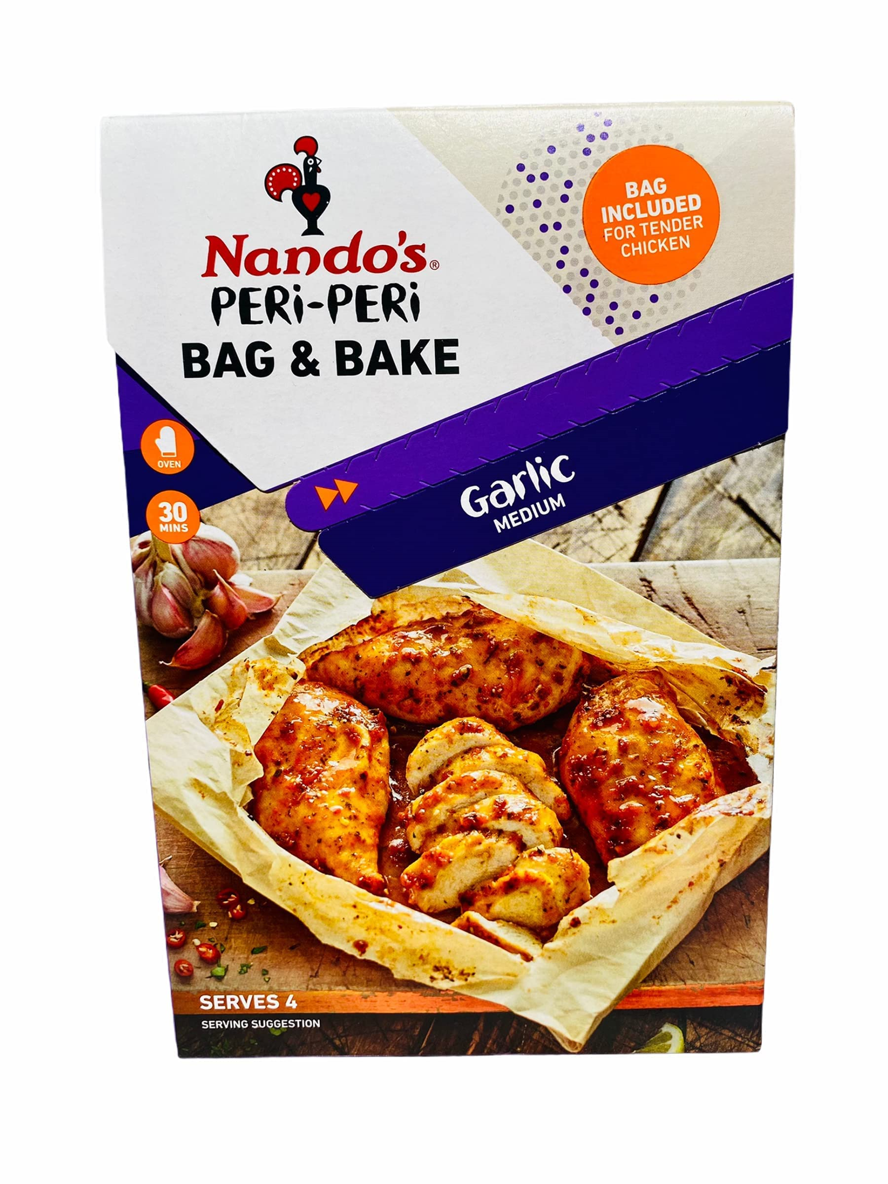 Nando's Peri-Peri Bag & Bake Garlic 20g – The Yum Family Shop