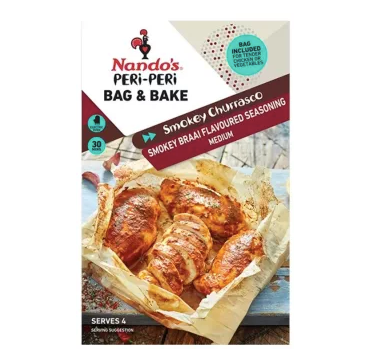 Nando's Peri-Peri Bag & Bake Smokey Churrasco 20g Clearance Sale BB 16.12.2024
