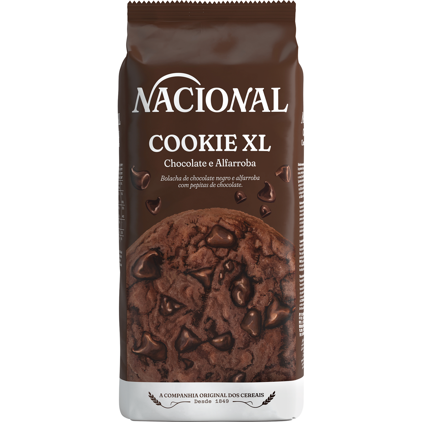 National XL Carob and Chocolate Cookies 180g pack – extra-large crunchy biscuits with smooth chocolate and carob – Cookies and Rusks – South African Products – Chocolate