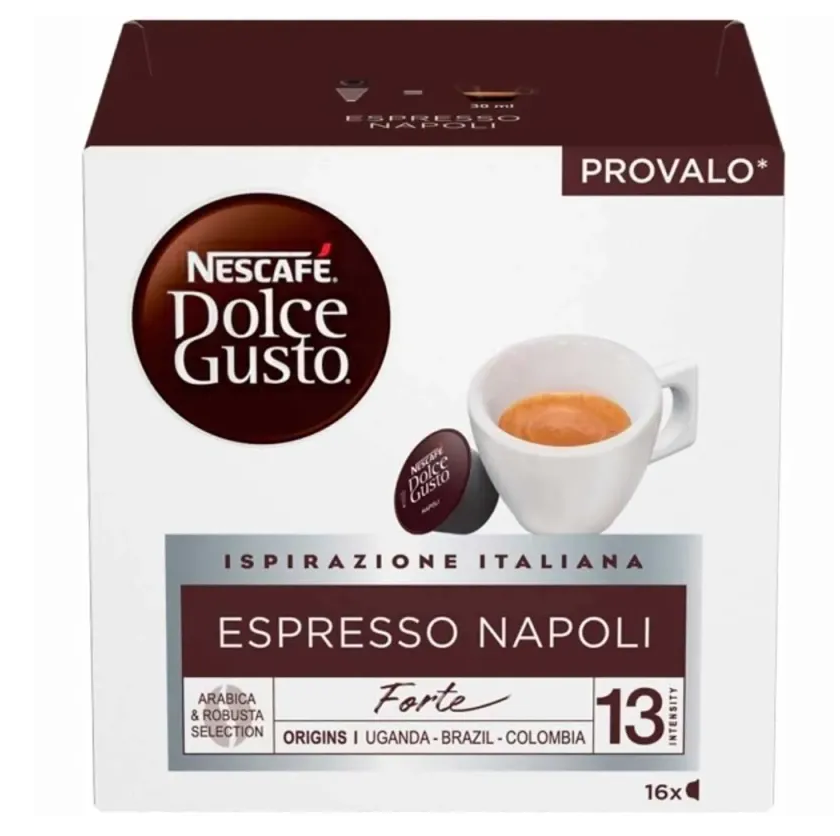 Nescafe Ristretto Napoli Style coffee capsules 16 pack intensity 13 dark roast espresso Dolce compatible coffee capsules strong espresso pods South African Products