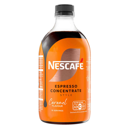 Nescafe caramel concentrated espresso 500ml glass bottle premium instant coffee cappuccino concentrate