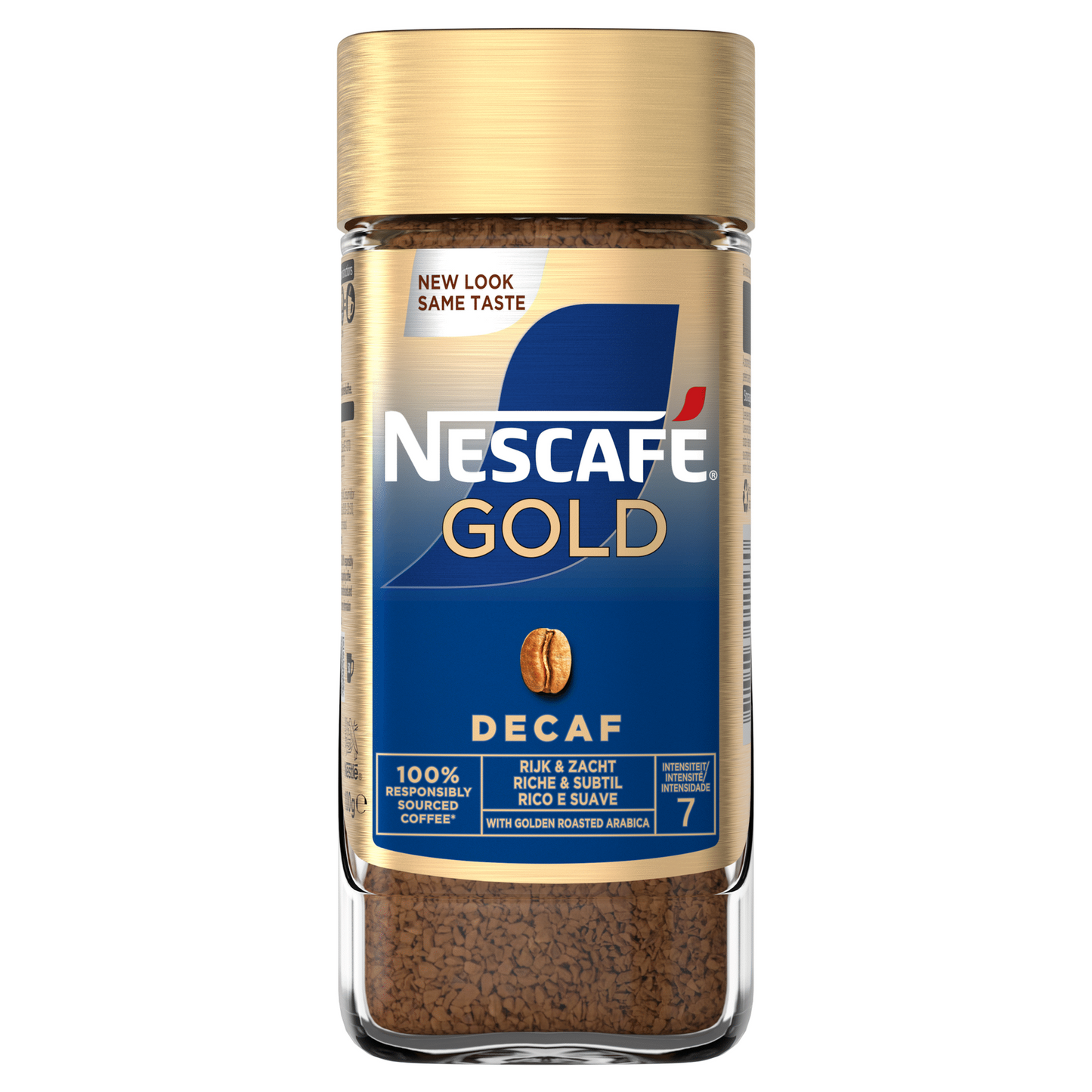 Nescafe gold decaffeinated instant coffee 100g glass jar premium decaf soluble coffee instant coffee and cappuccino