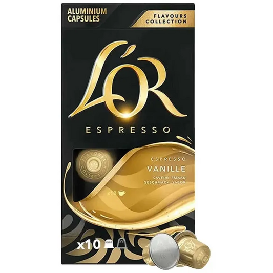 Nespresso LOR Vanilla espresso capsules 10 pack flavoured coffee pods Nespresso Original