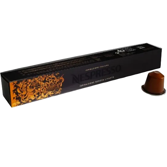 Nespresso Livanto capsules 10 caps smooth balanced espresso coffee pods caramel notes classic premium coffee