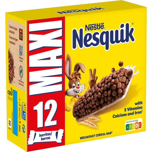 Nestlé Nesquik Cereal Bars 12 x 25g