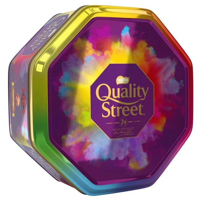 Nestlé Quality Street 720 g – large assorted chocolate and toffee tin, festive gift selection, classic British confectionery mix