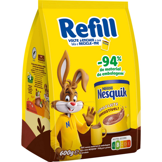 Nestle Nesquik gluten free chocolate drink 600g family cocoa drink, hot chocolate and milk shakes, UK and South African household favourite, breakfast cocoa powder