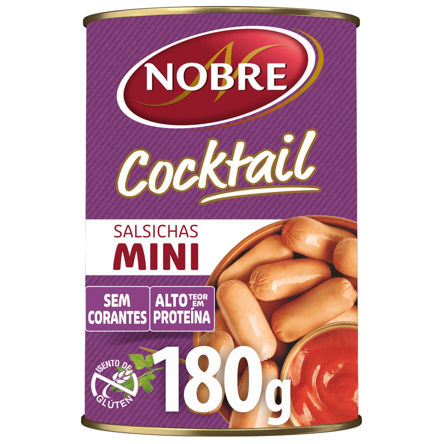 Nobre cocktail mini sausages in brine 350g canned cocktail sausages portuguese tinned meat pantry food