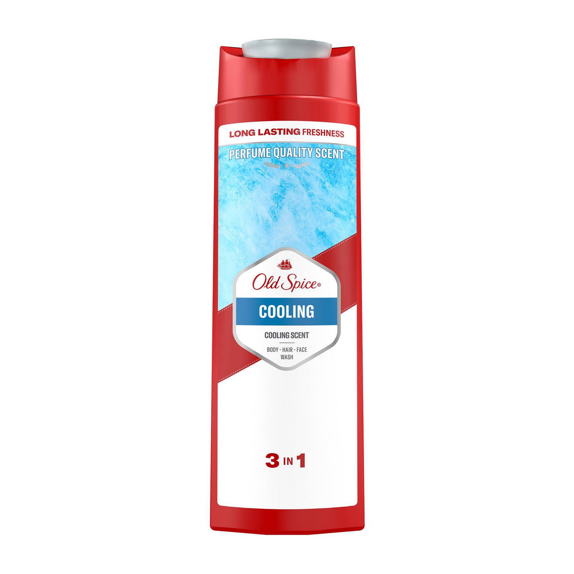 Old Spice whitewater 3 in 1 shower gel 400ml mens body face hair wash grooming bath and shower personal hygiene