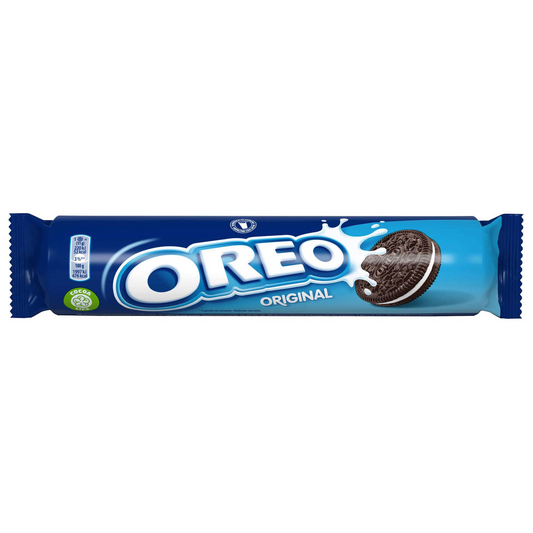 Oreo Chocolate Cookies with Cream Filling 154g pack – crunchy cocoa biscuits with smooth cream centre – Cookies and Rusks – South African Products – Chocolate