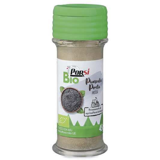 Porsi Organic Ground Black Pepper 45g