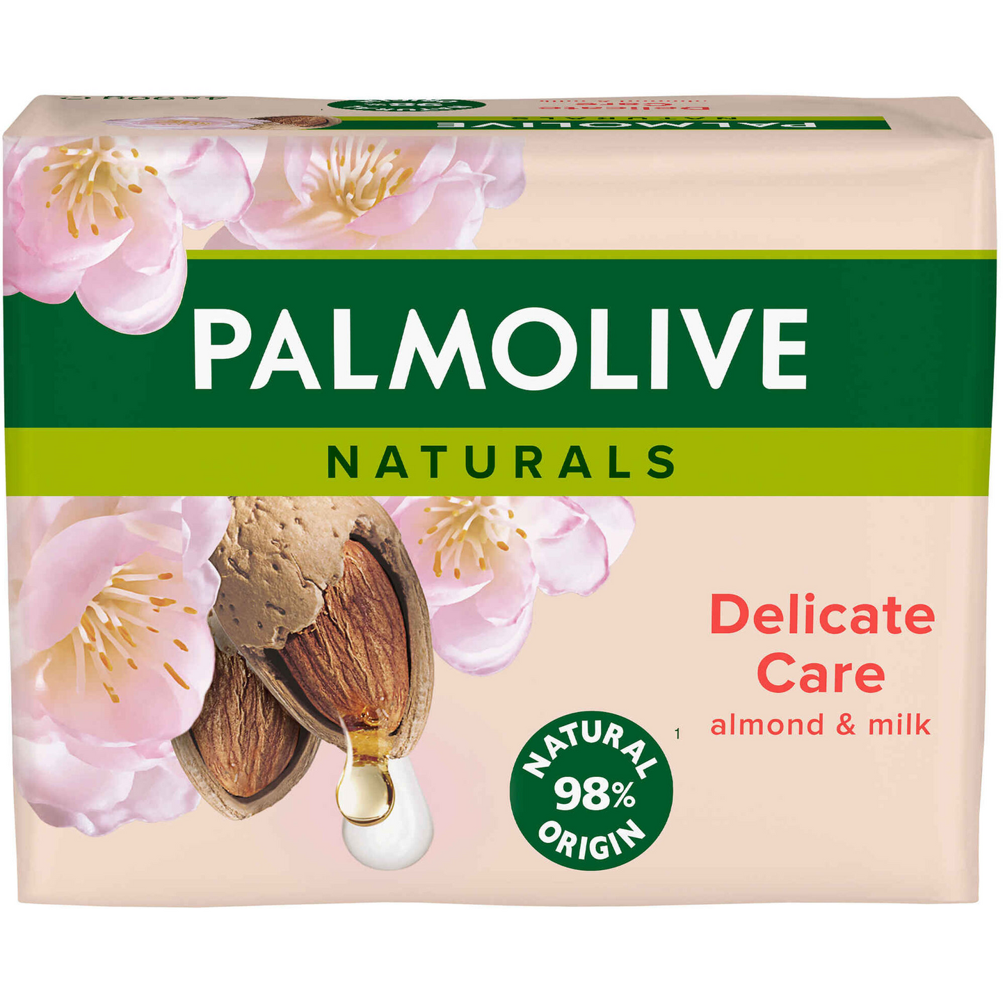 Palmolive Naturals Almond Delicate Care Solid Soap 4x90g