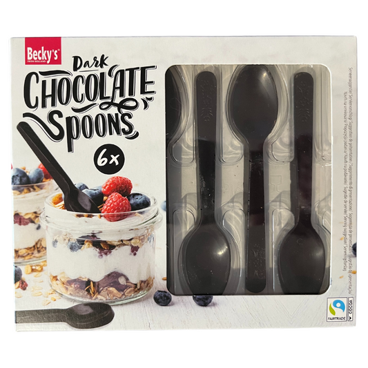 Dark Chocolate Spoons Set of 6 Becky´s