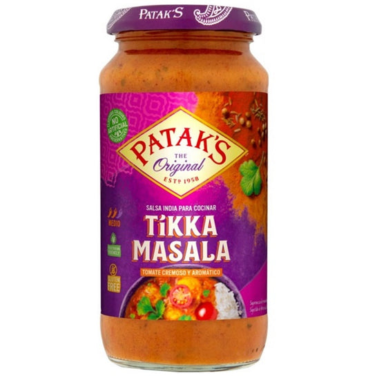 Patak’s Tikka Masala Sauce 450 g creamy Indian curry sauce mild tomato cook-in sauce Curry, Pastes and Sauces Cook-In Sauces and Marinades