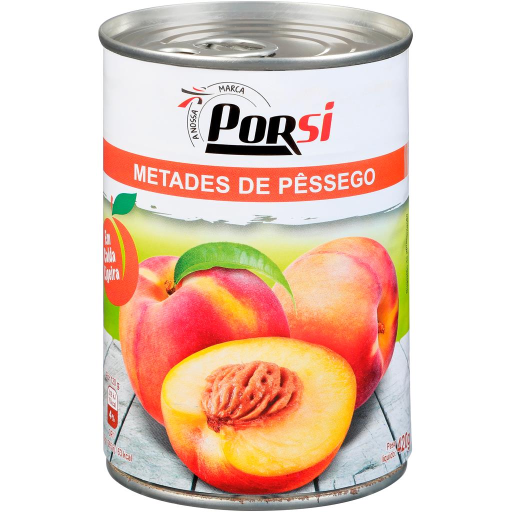 Porsi Peach Halves in Light Syrup 420g