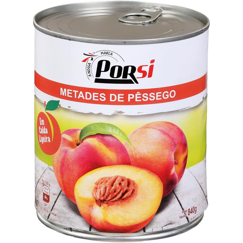 Porsi Peach Halves in Syrup 840g