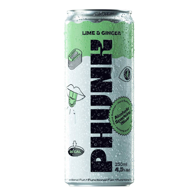 Phunk Lima & Ginger Hard Seltzer 250ml 4.5% ABV