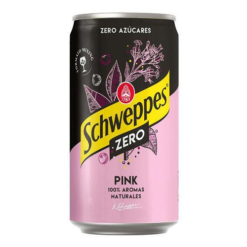 Pink Zero Tonic Water Schweppes 250ml