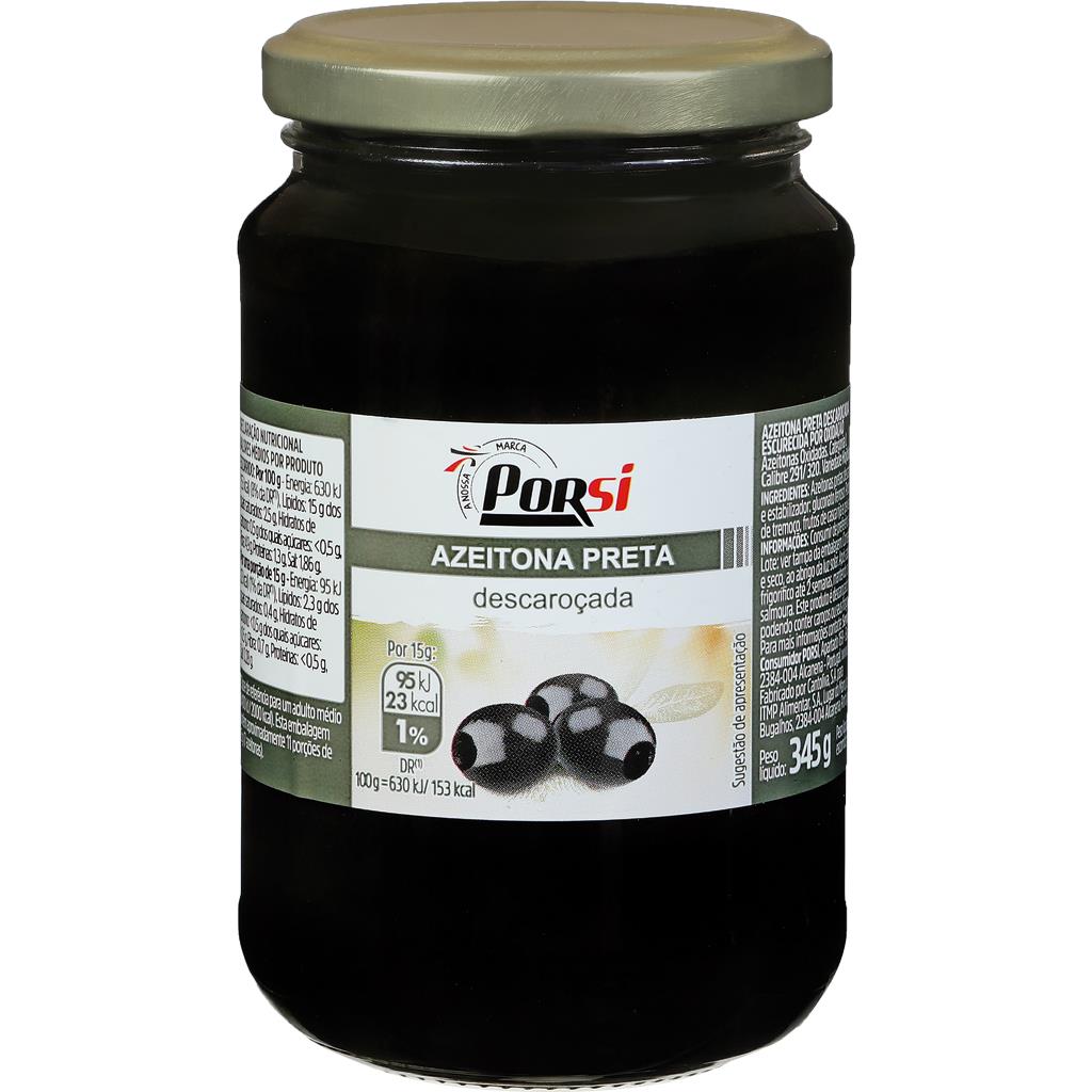 Porsi Pitted Black Olives 345g