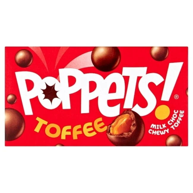 Poppets Toffee 39g milk chocolate chewy toffee bite size minis caramel sweets chocolate and snack bars collection South African Products