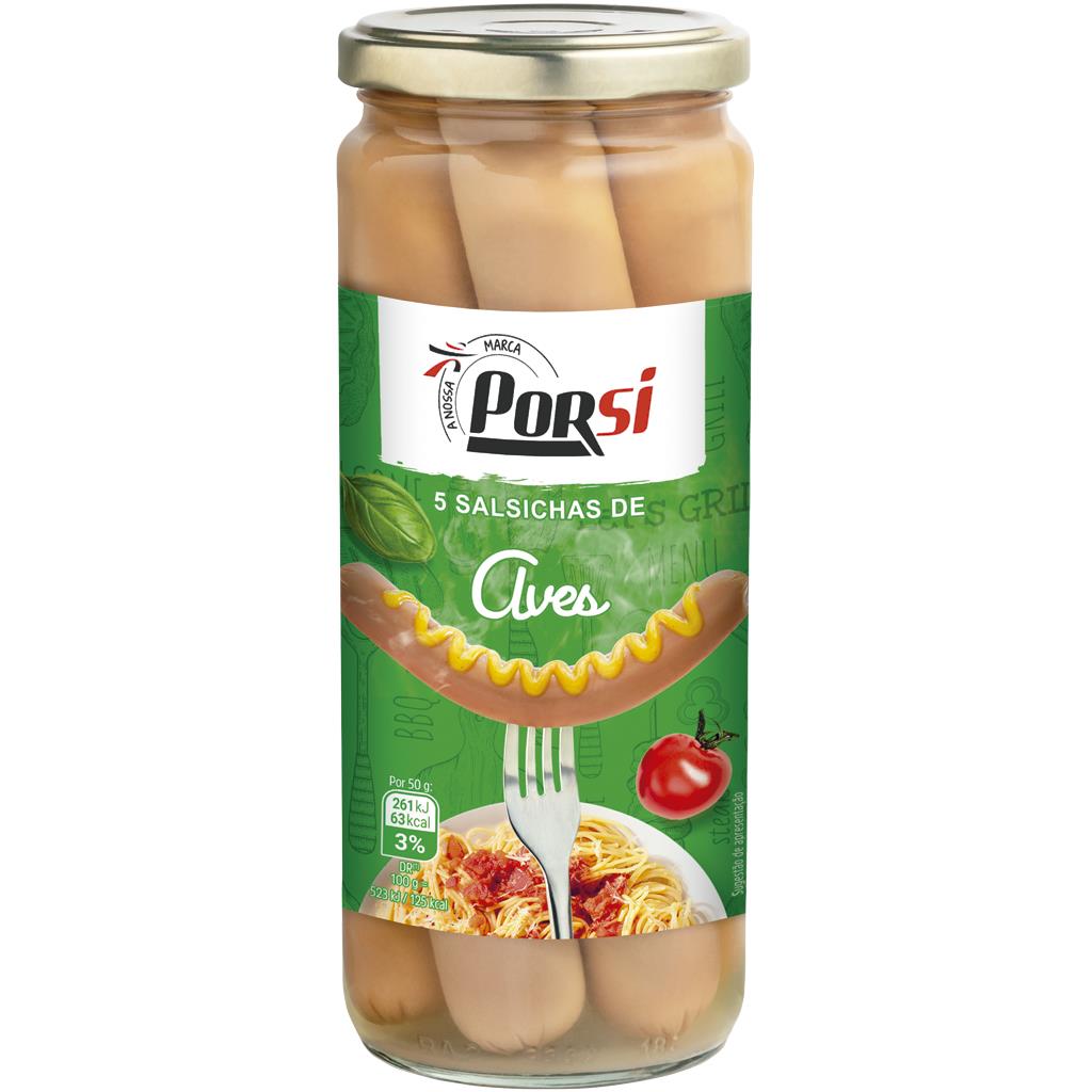 Porsi Poultry Sausages Jar 5 Units