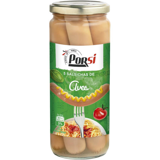 Porsi Poultry Sausages Jar 5 Units