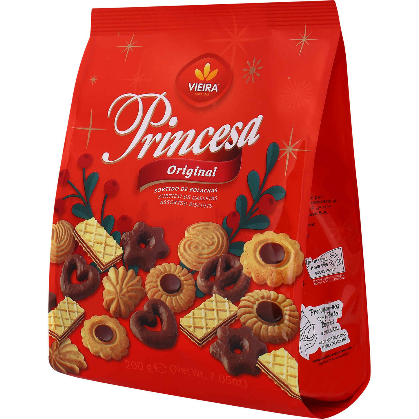 Vieira Princesa Biscuit Assortment Vieira 200g – biscuit assortment gift tin – Cookie Assortment – Biscuits, Butter Cookies and Gift Tins