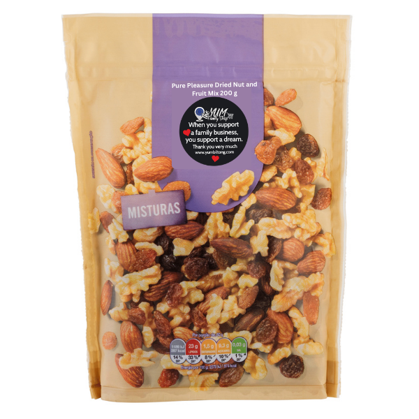 Pure Pleasure dried nut and fruit mix 200 g balanced snack mix for everyday use