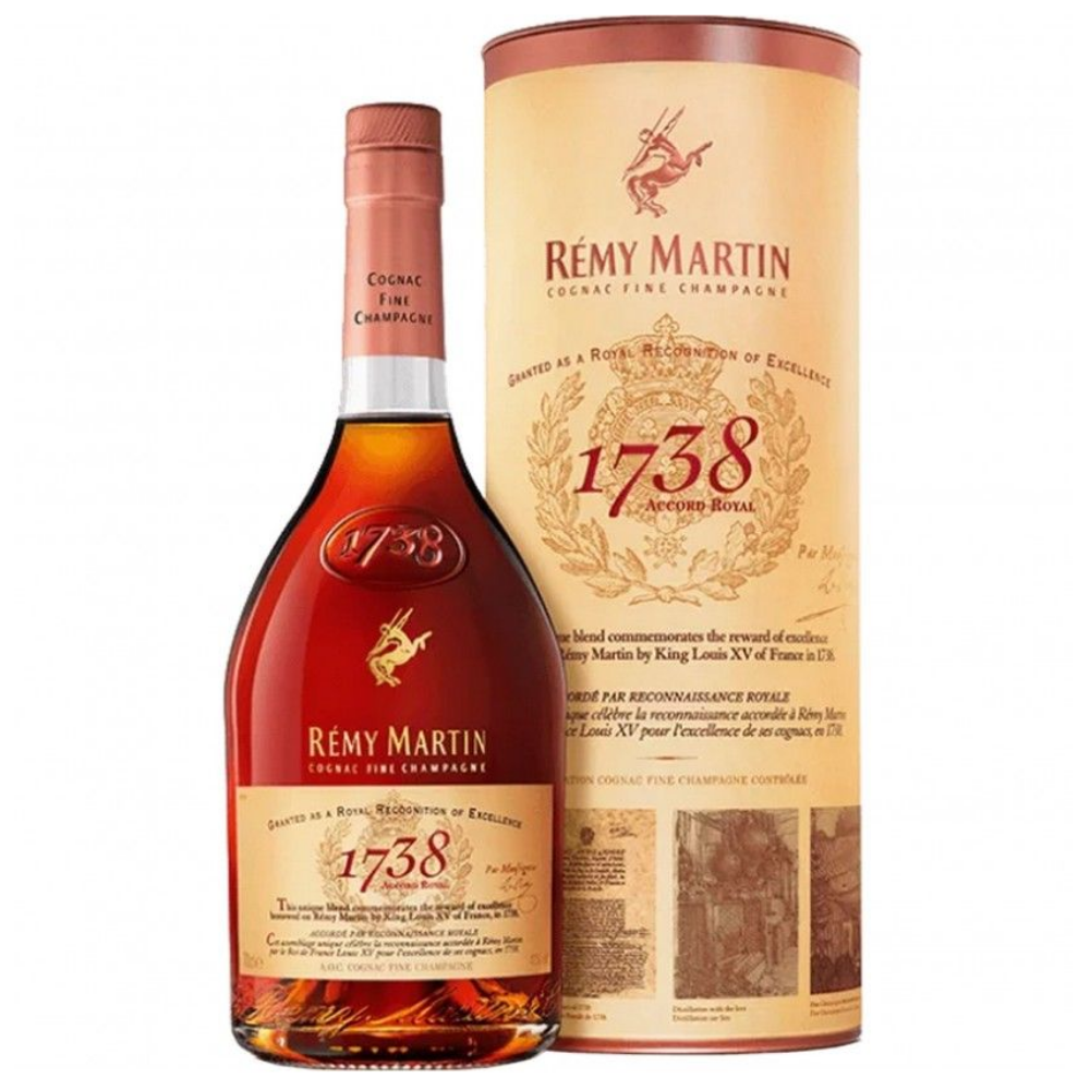 Rémy Martin 1738 Accord Royal Cognac 700ml 40% ABV premium French Cognac with ripe fruit toasted oak vanilla and butterscotch notes