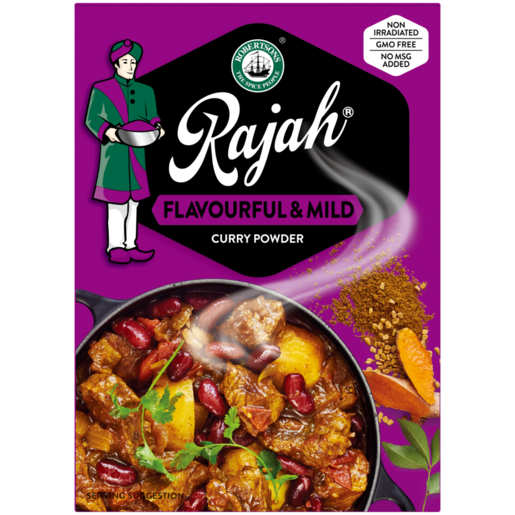 Rajah Flavourful and Mild Curry Powder 100g gentle aromatic curry spice blend South African seasoning South African Products