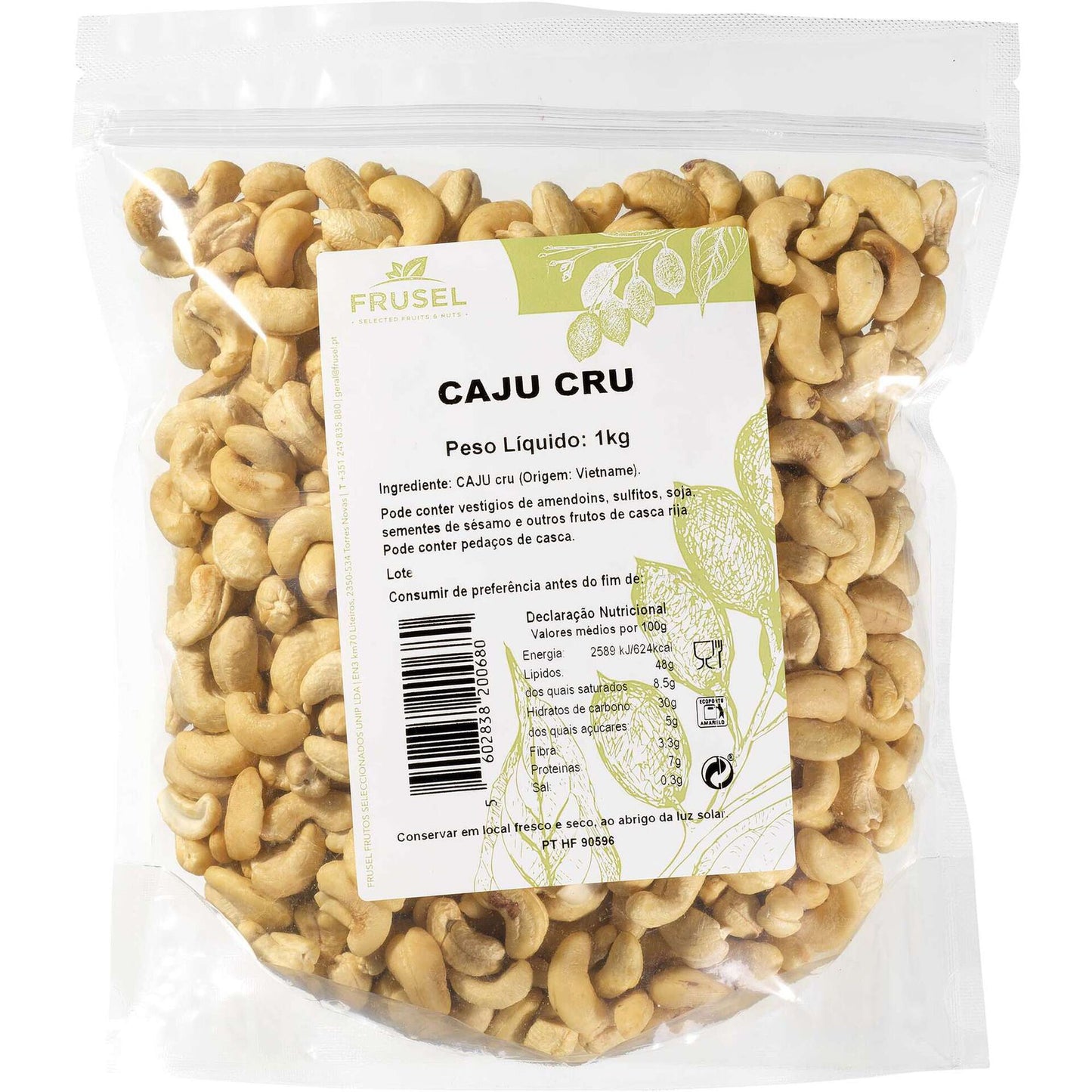 Raw cashew 1 kg whole unsalted cashew nuts for cooking and baking