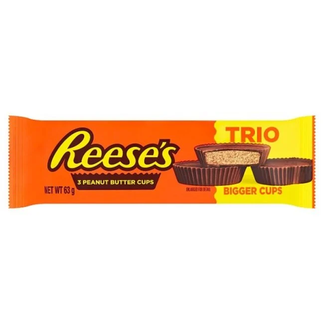 Reeses Trio Peanut Butter Cups 63g