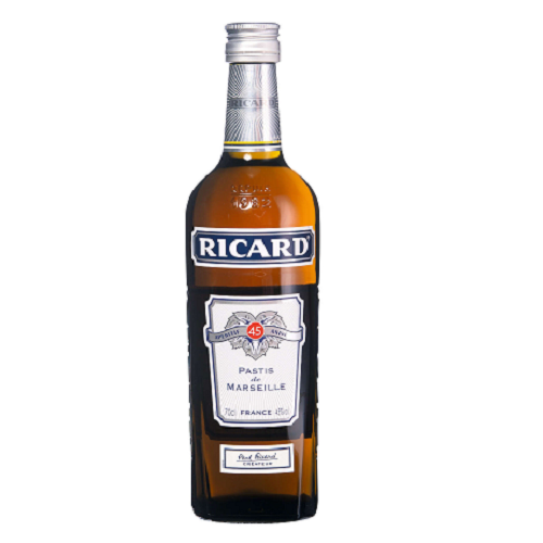 Ricard Pastis de Marseille 70cl French anise and liquorice aperitif 45% ABV bottle
