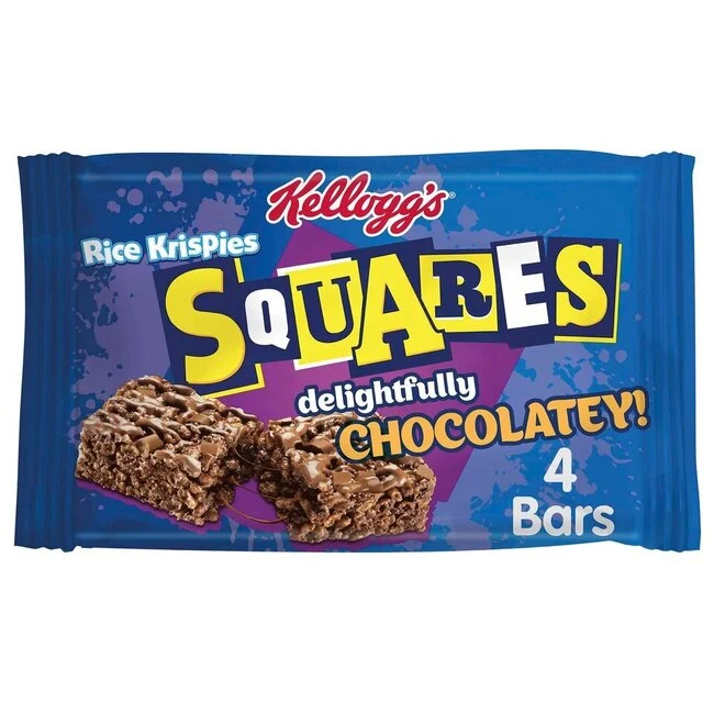 Kelloggs Rice Krispie Squares Chocolate 4x36g