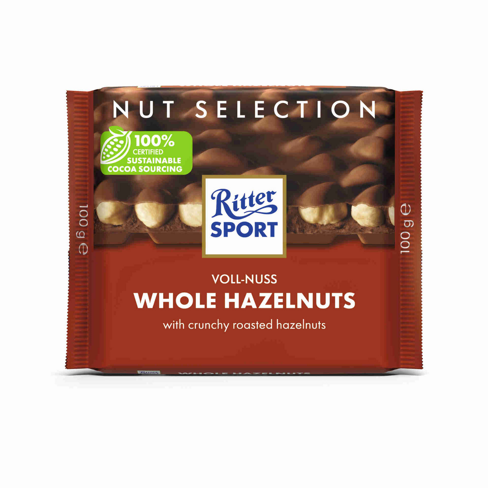 Ritter Sport milk chocolate with hazelnuts tablet 100g square slab Chocolate Tablets and Slabs