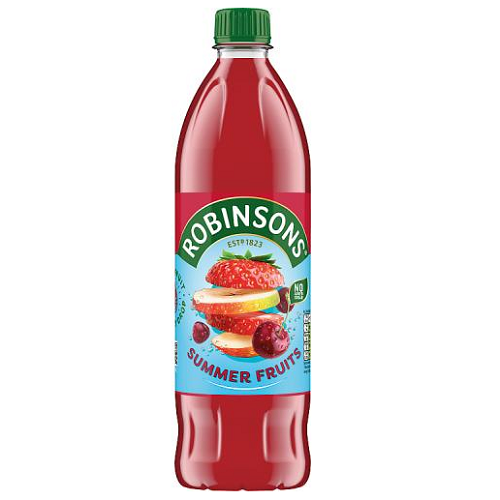 Robinsons Summer Fruits Squash 1L cordial drink concentrate mixed fruit soft drink juice and cordial drinks