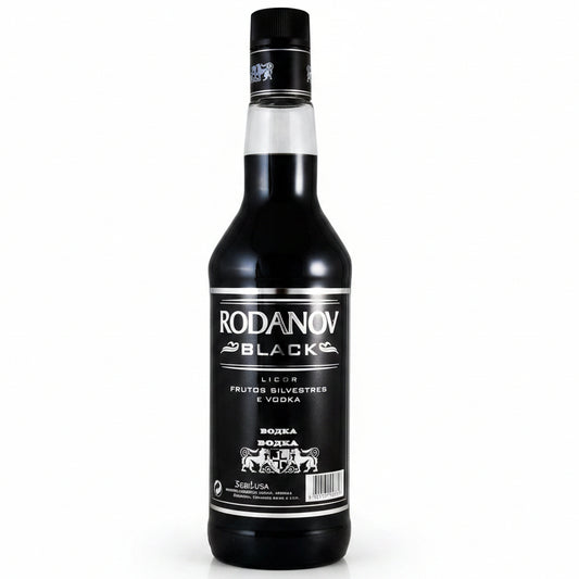 Rodanov Black Spirit Drink 700ml 20% ABV flavoured spirit for chilled shots, cocktails and refreshing mixed drinks