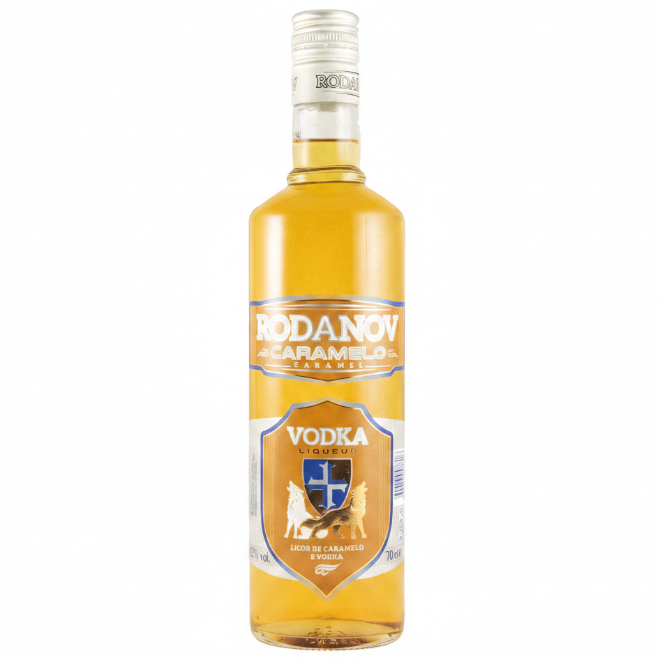 Rodanov Caramel Vodka Spirit Drink 700ml 22% ABV caramel flavoured spirit for chilled serves, cocktails and after-dinner drinks