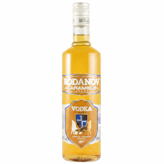 Rodanov Caramel Vodka Spirit Drink 700ml 22% ABV caramel flavoured spirit for chilled serves, cocktails and after-dinner drinks