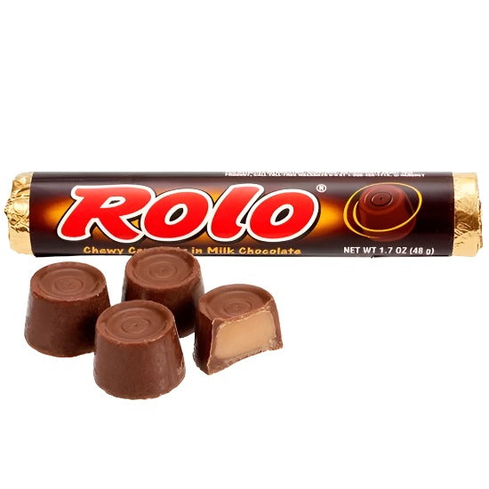 Rolo Milk Chocolate Caramel Roll 41.6g milk chocolate caramel cups Chocolate and Snack Bars and Nougat Festive South African Products