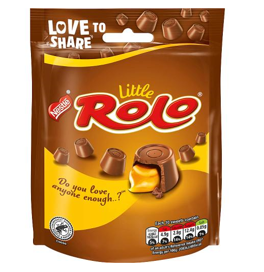 Rolo Mini Packet Nestlé 103 g milk chocolate caramel bites Chocolate and Snack Bars and Nougat Festive South African Products