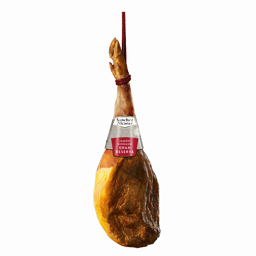 Sánchez Alcaraz Whole Reserve Ham 8 kg – Spanish 15 months cured ham, festive centre piece and Black Friday charcuterie gift.