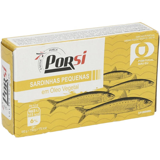 Porsi Small Sardines in Sunflower Oil 90g